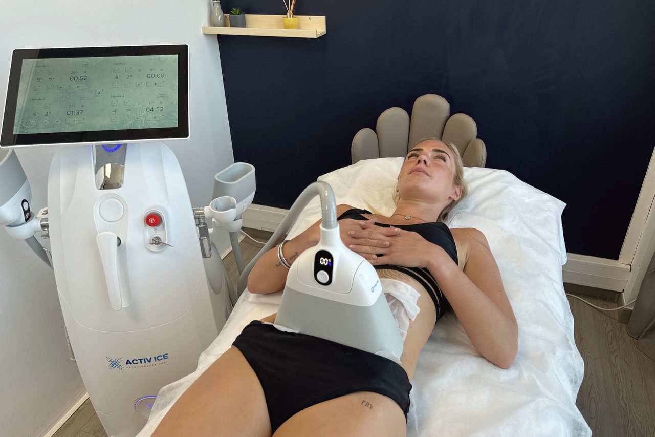 Écran protocole machine Activ Ice cryolipolyse — GMP Beauty Concept Paris